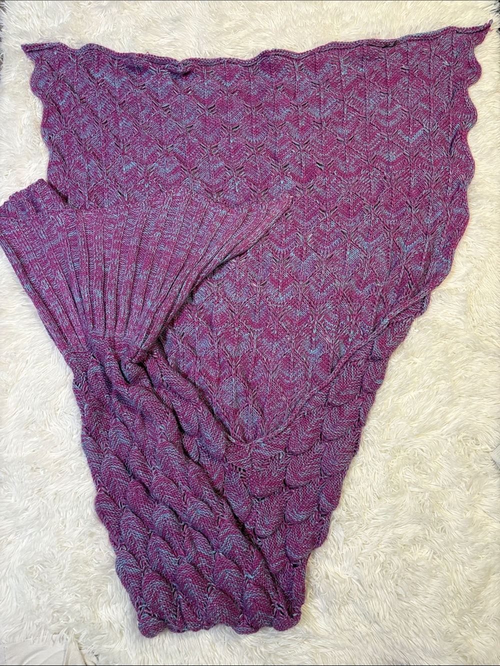 Handmaid Mermaid Tale Knit Blanket